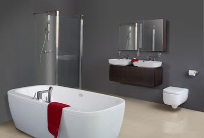 Laque brillante salle de bain