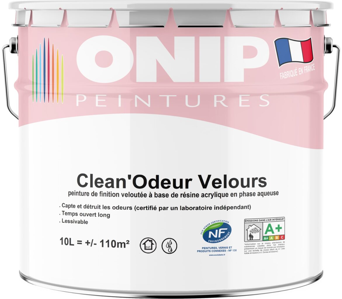 peinture intérieure clean odeur velours