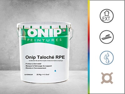 Revêtement peinture épais onip taloché RPE